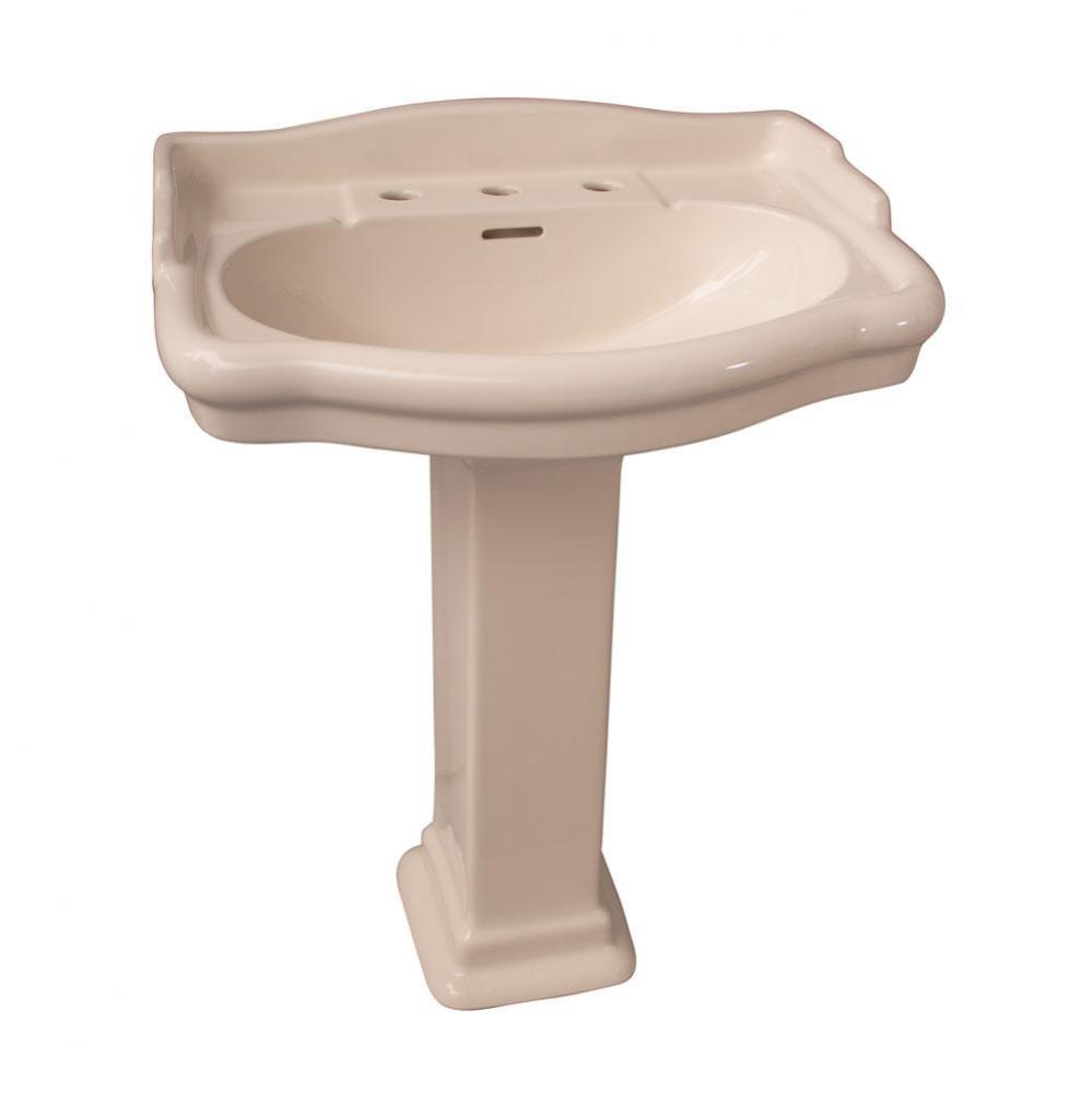 Stanford 660 Pedestal Lavatory8&apos;&apos; Widespread, Bisque