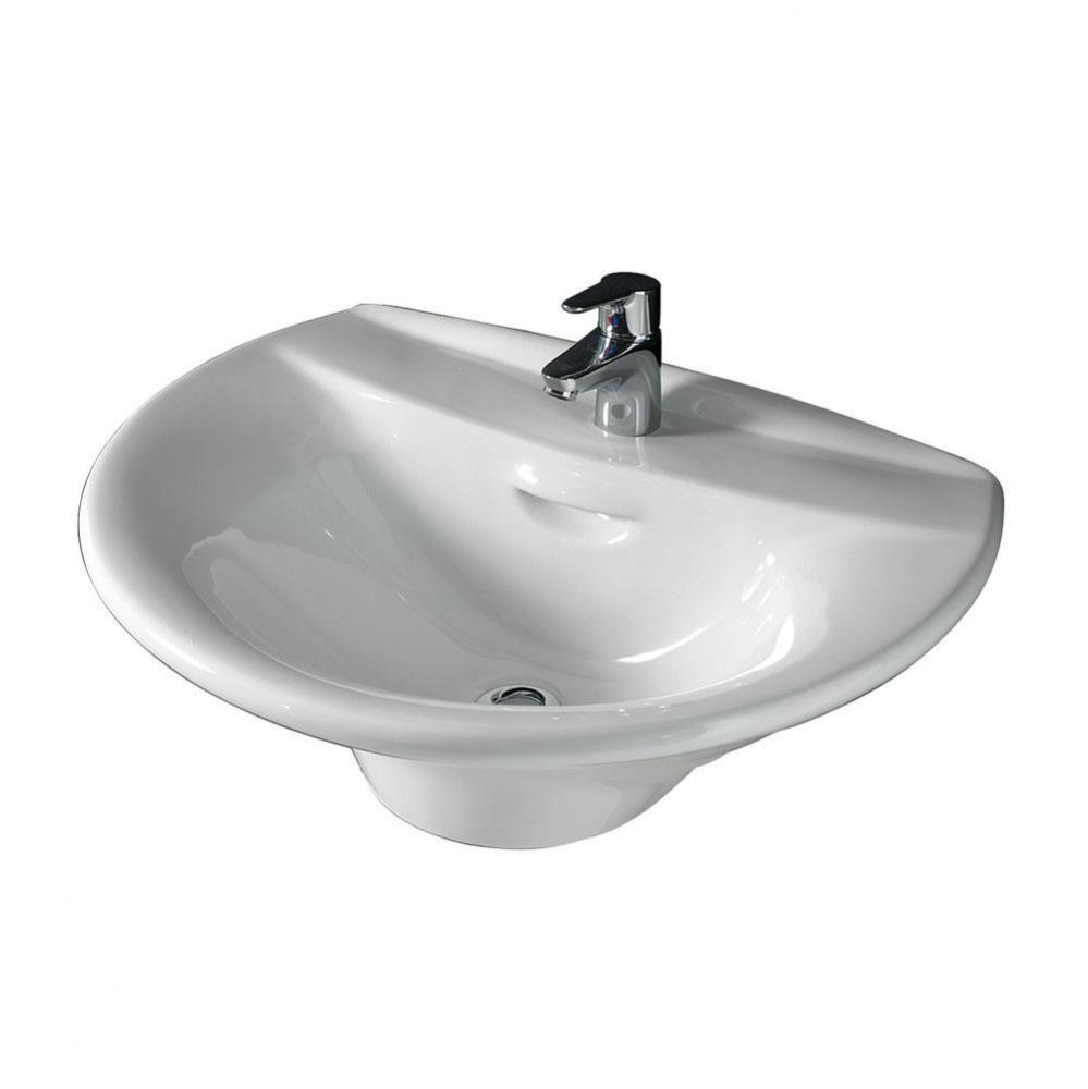 Venice 650, Wall-Hung Basin8&apos;&apos; ws, White