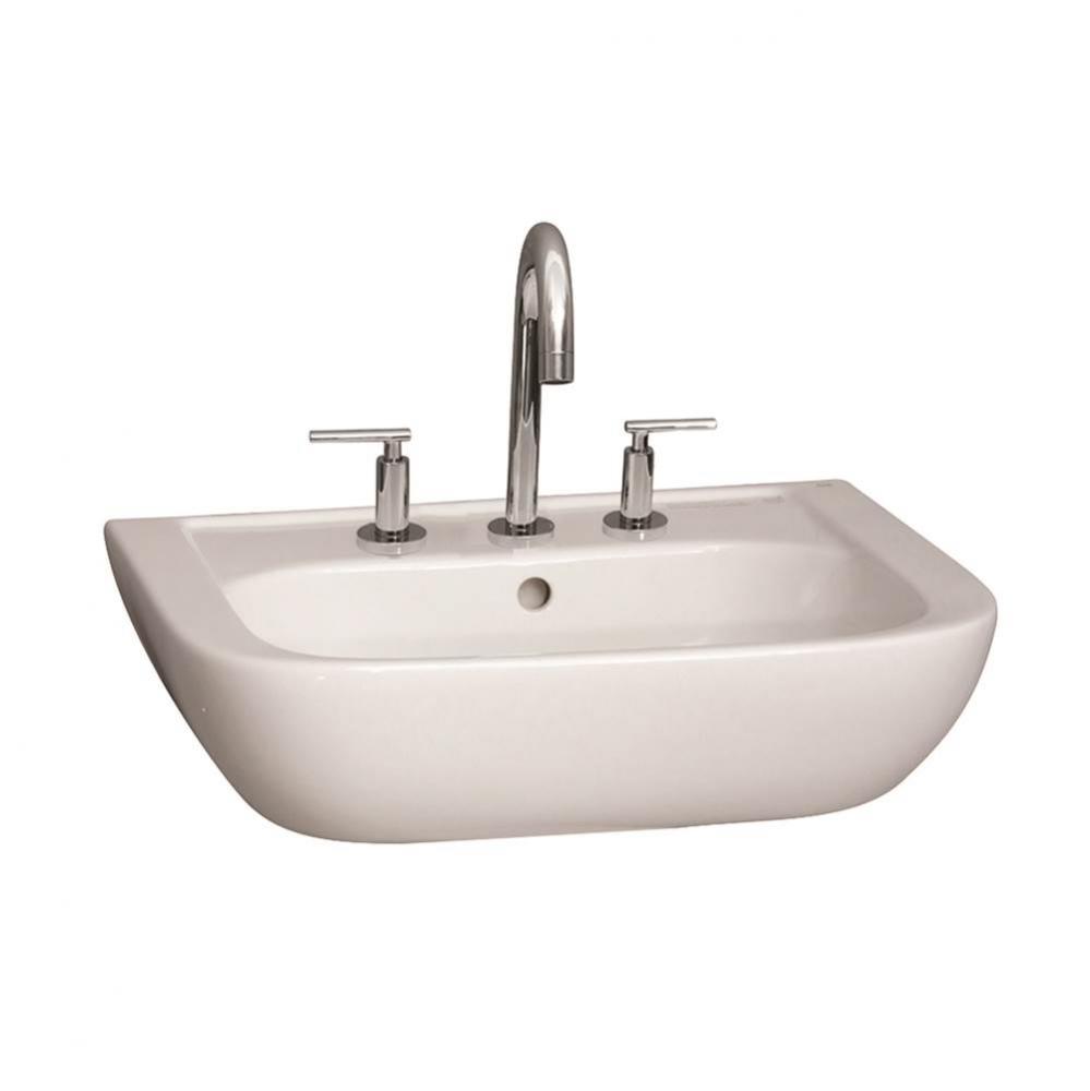 Caroline 450 Wall-Hung Basin,White-8&apos;&apos; Widespread