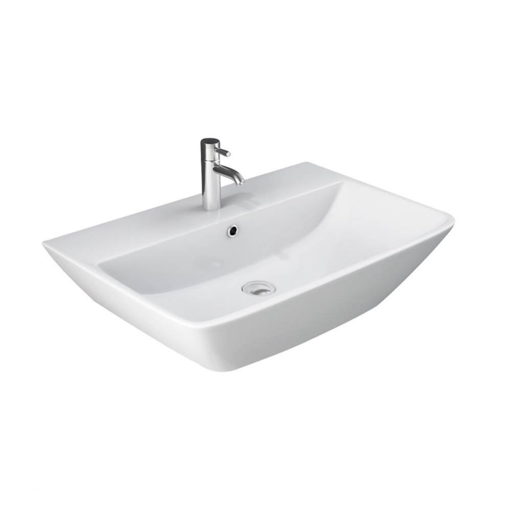 Summit 600 Wall Hung Basin8&apos;&apos; Widespread, White