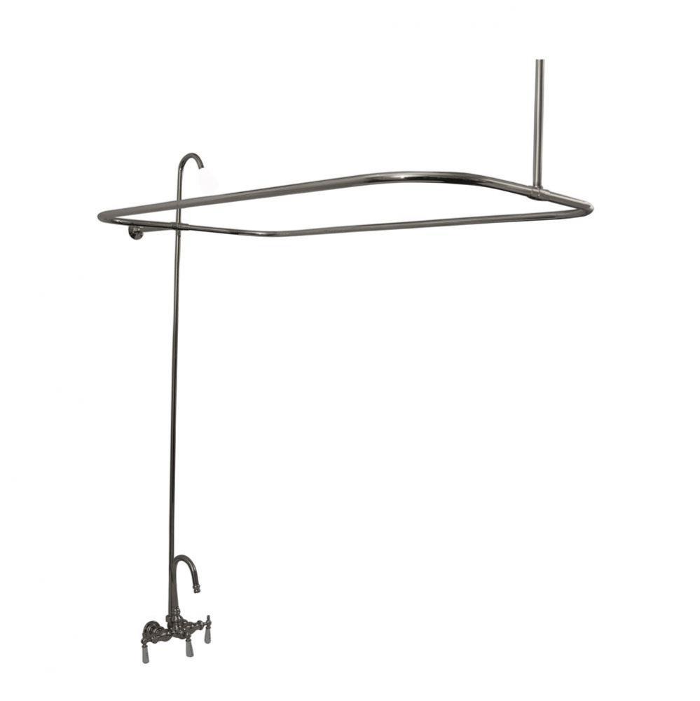 Shower Unit for CI Tubs, Less  Showerhead, Polished Chrome