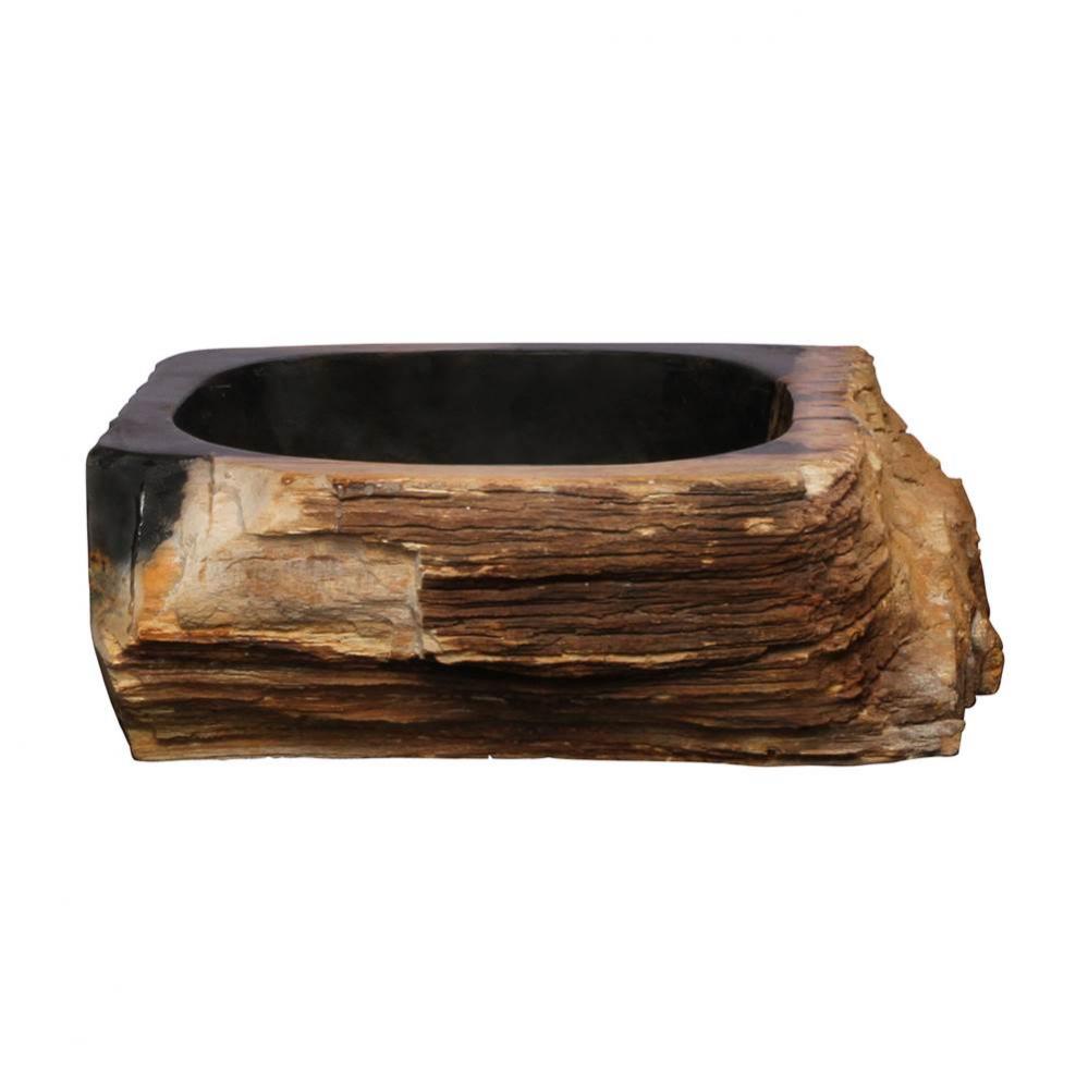 Tiama Petrified Wood Above Counter Basin, Yellow