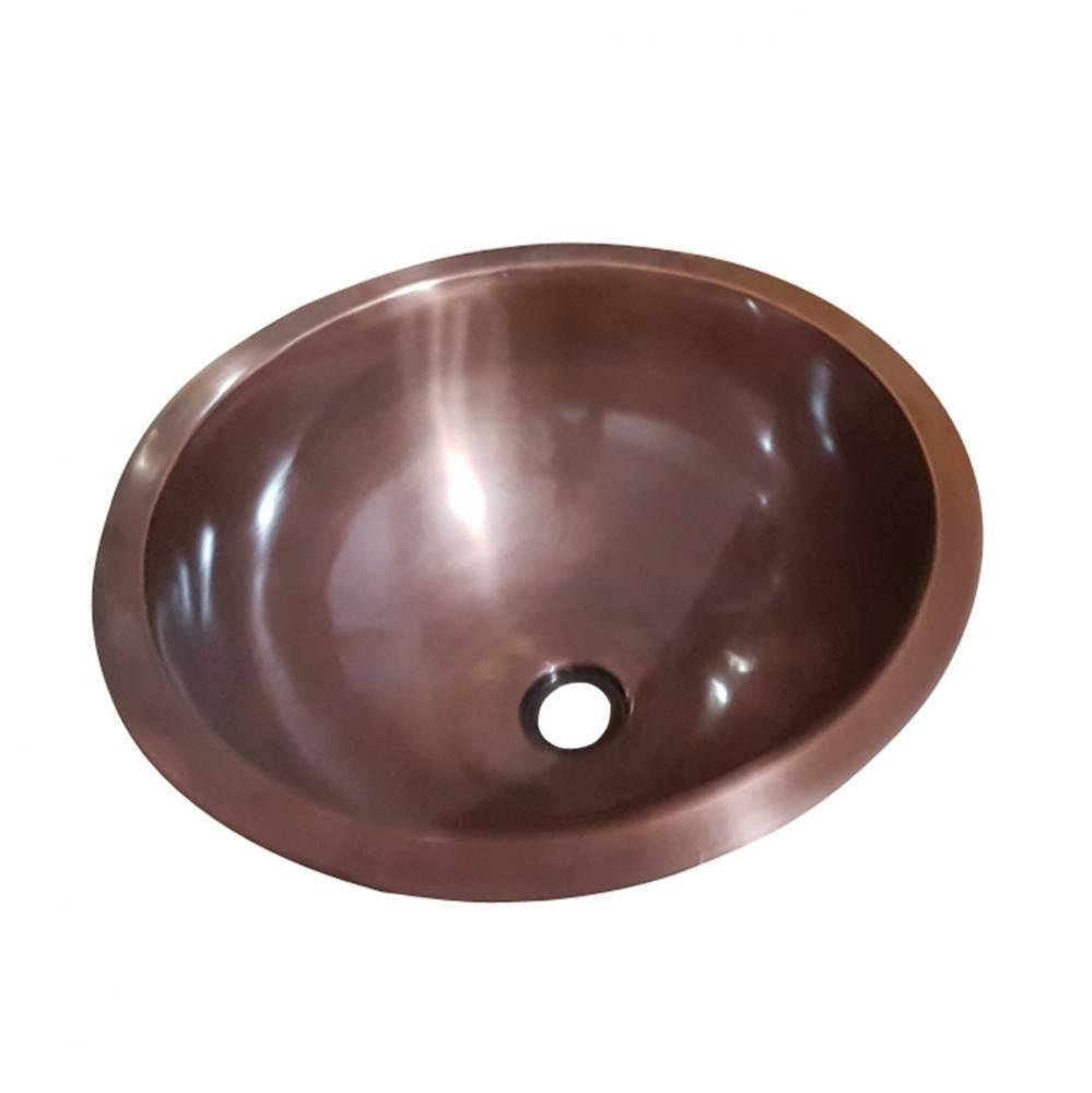 Drios 18&apos;&apos; Deep Round SinkSmooth Antique Copper