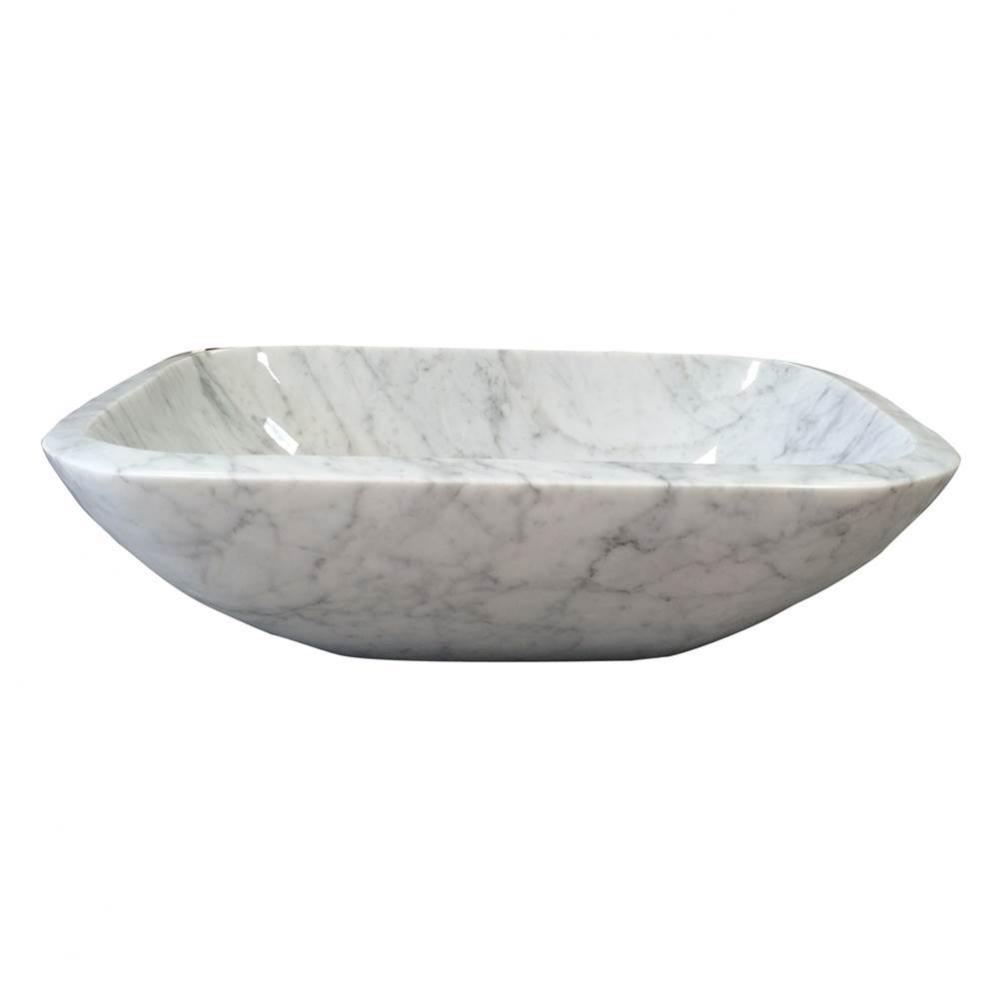 Gessi Marble Above CounterBasin, Carrara Marble