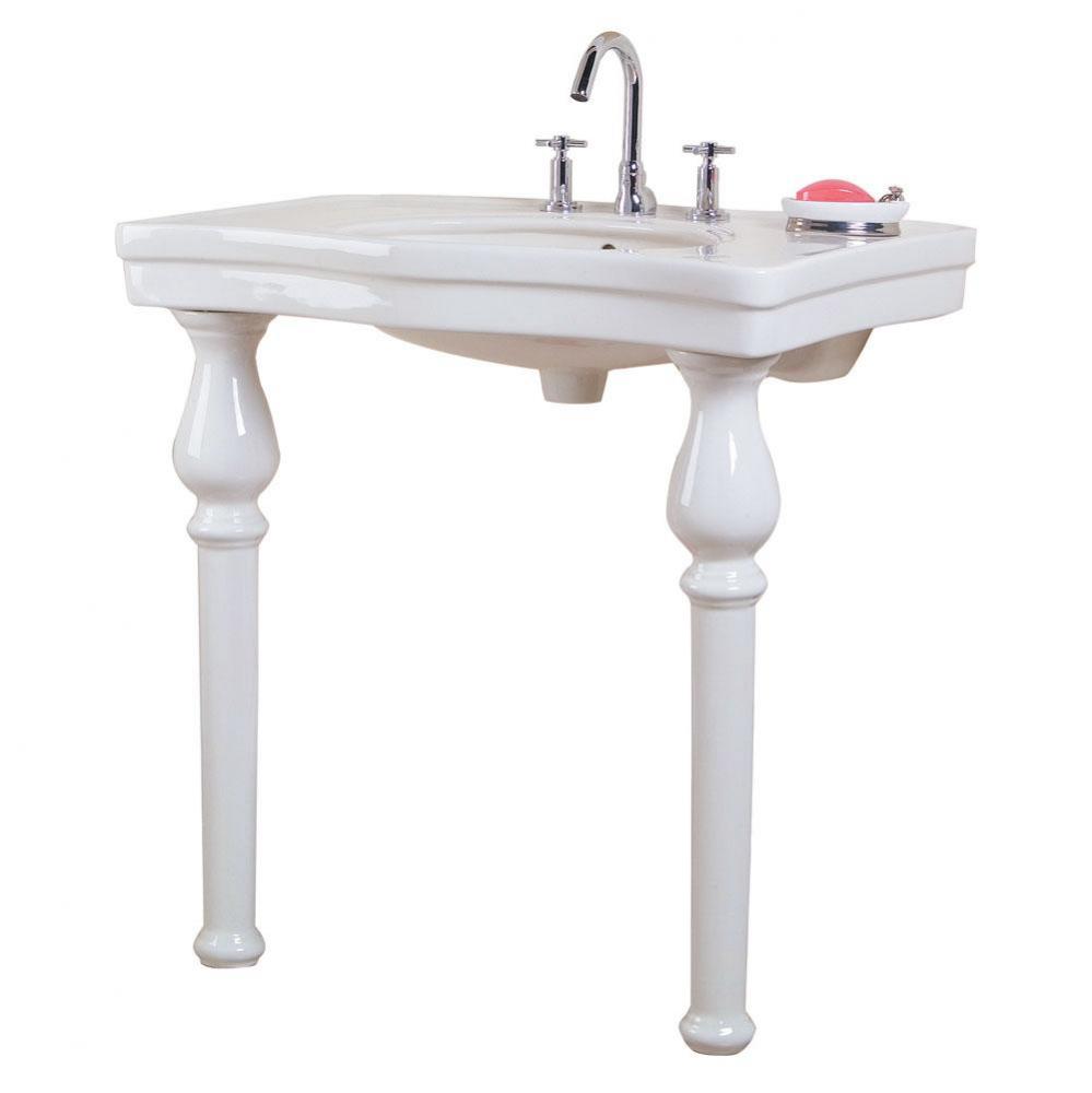 Milano Console, 8&apos;&apos;cc, White