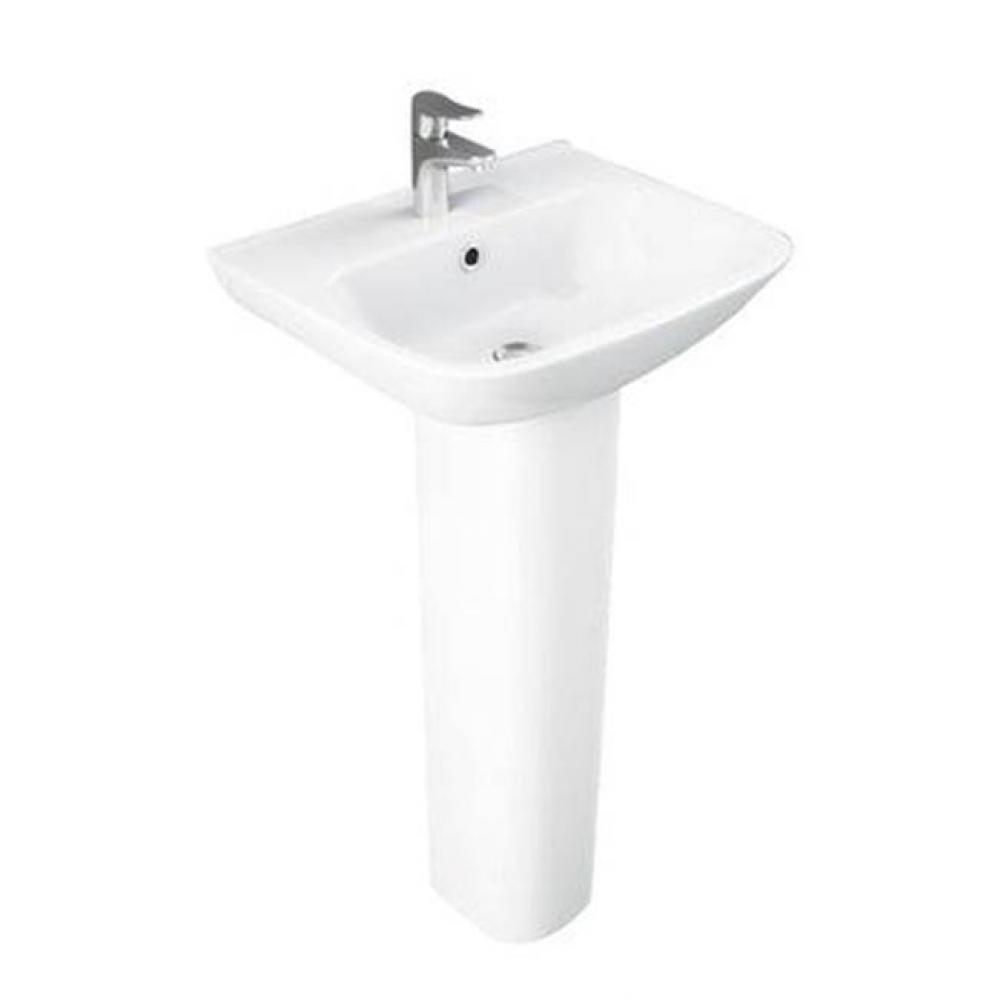 Eden 450 Pedestal Lavatory 4&apos;&apos; Centerset, White