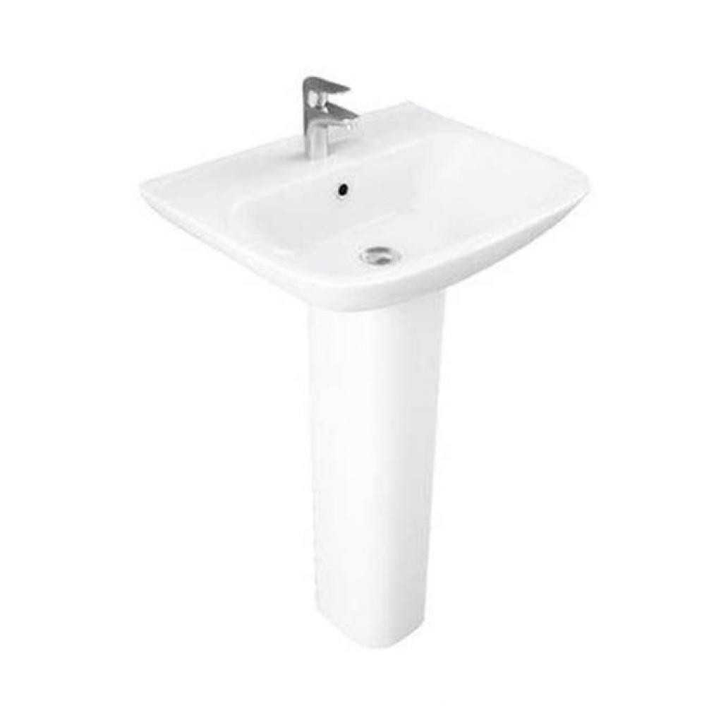 Eden 520 Pedestal Lavatory 4&apos;&apos; Centerset, White
