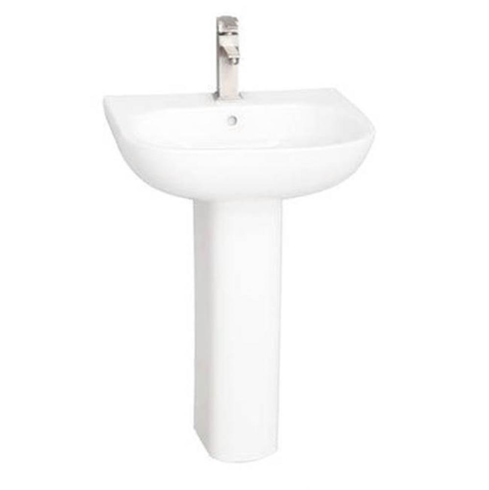 Tonique 550 Pedestal Lavatory  White-4&apos;&apos; Centerset