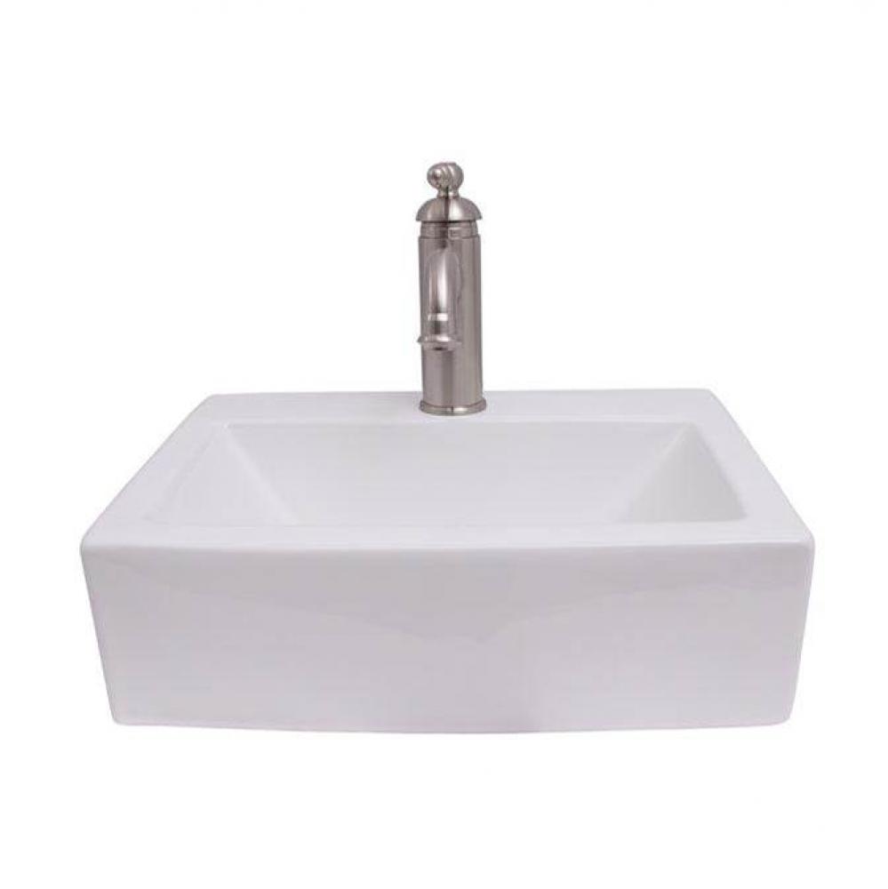 Sophie 17&apos;&apos; Rect Wall HungBasin, White