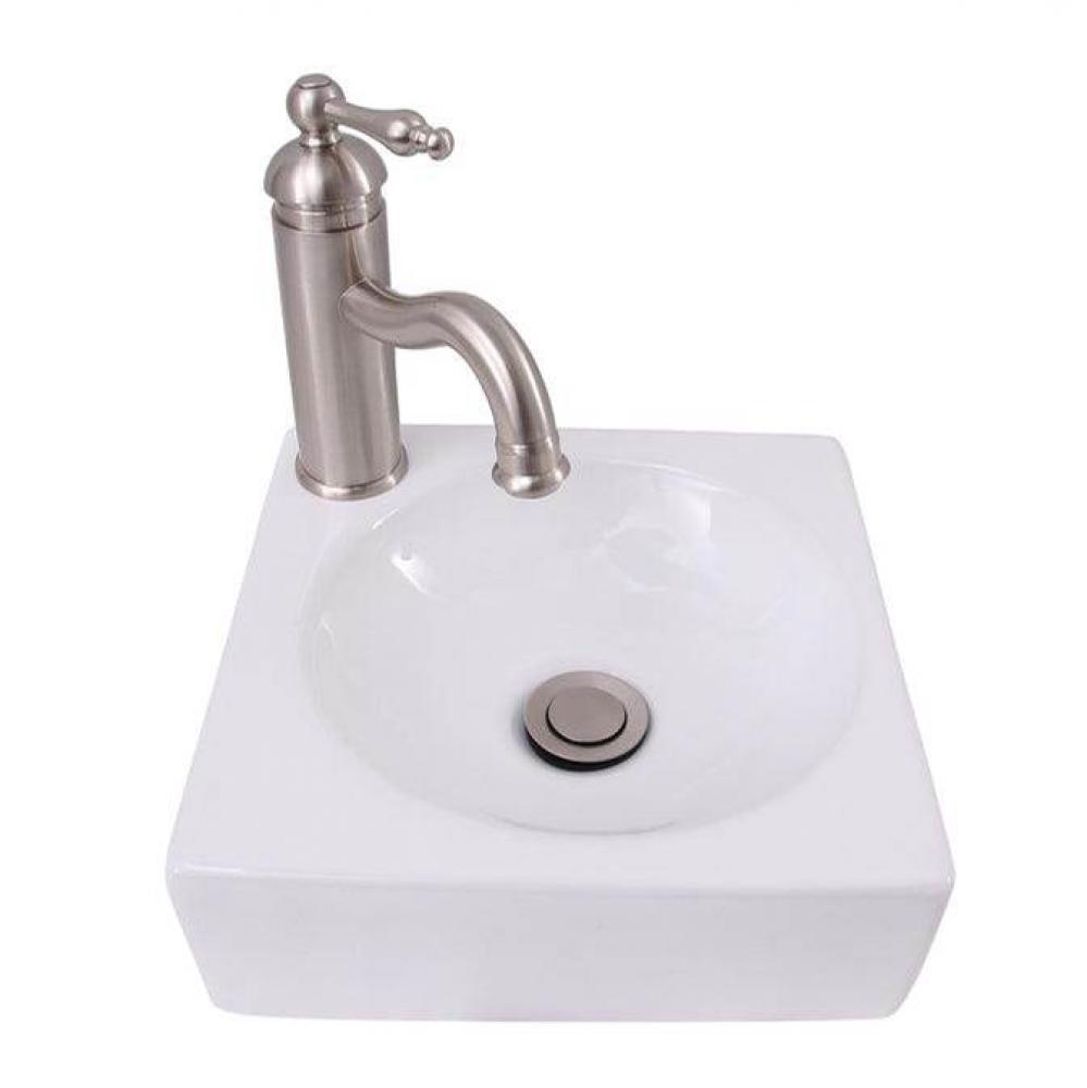 Trixie 11&apos;&apos; Petite Wall Hung Basin, White