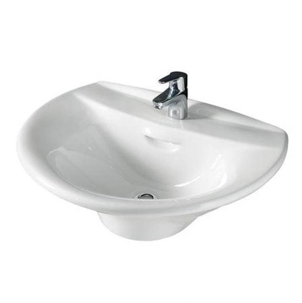 Venice 520 Wall-Hung Basin4&apos;&apos; cc, White