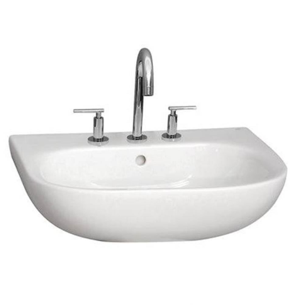 Caroline 550 Wall-Hung Basin,White-4&apos;&apos; Center Set