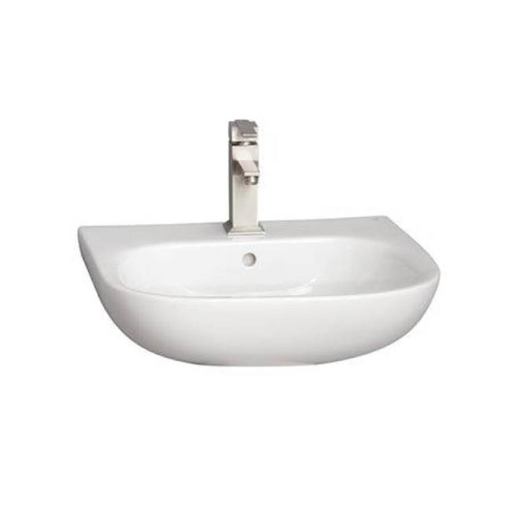 Tonique 550 Wall Hung Basin8&apos;&apos; Widespread, White