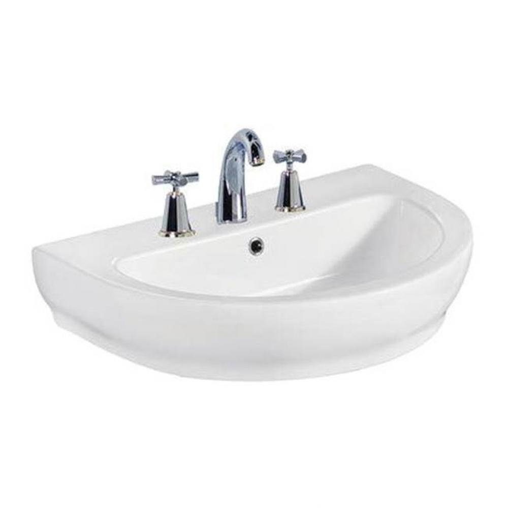 Harmony 650 Wall-Hung Basin,White-4&apos;&apos; Centerset