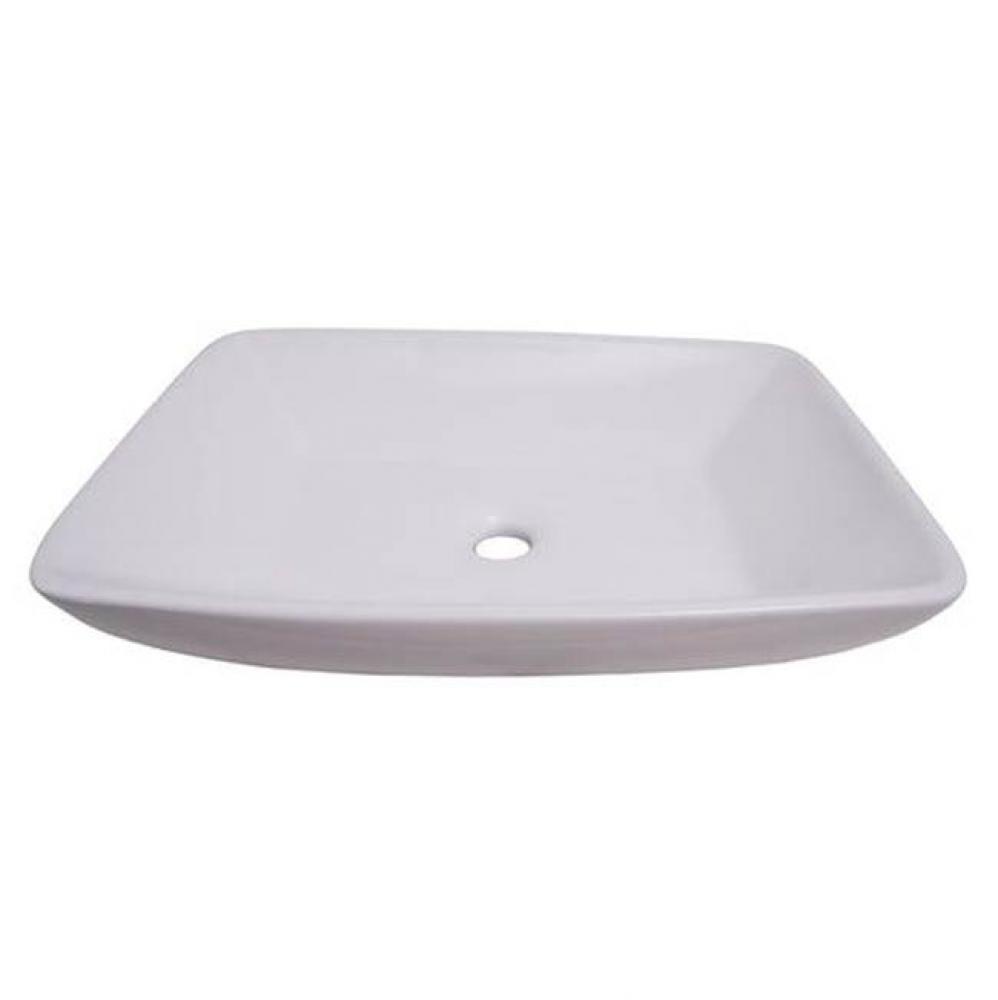 Carlos 23&apos;&apos; Rectangular AboveCounter Basin, White