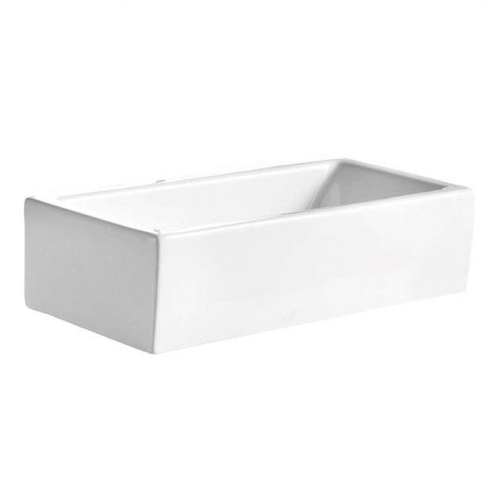 Randolph Above Counter Basin19-1/2&apos;&apos; Rect, No Fct Holes, WH