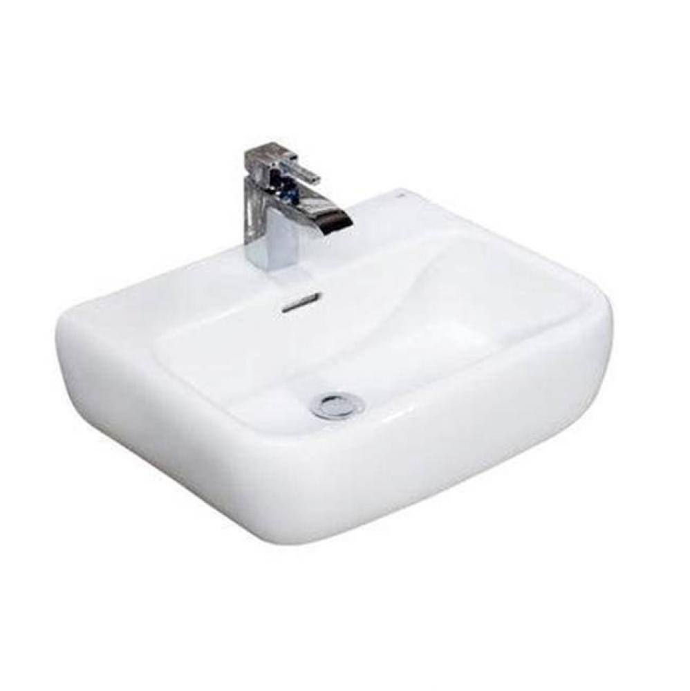 Metro 520 Wall-Hung BasinBasin, 4&apos;&apos; Centerset, White