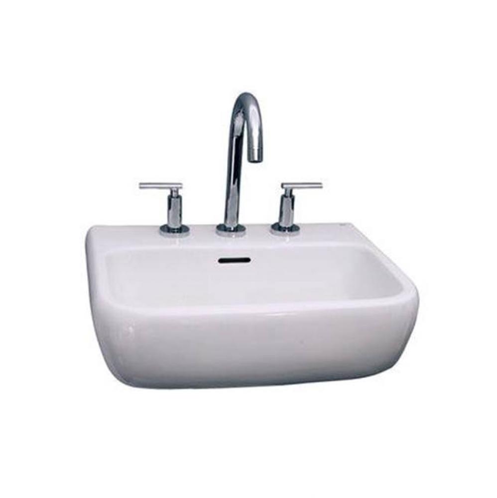 Metro 600 Wall-Hung Basin4&apos;&apos; Center Set, White