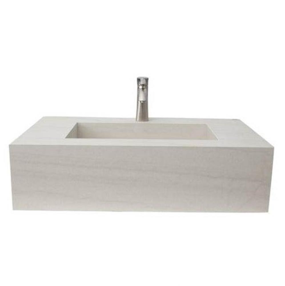 Precious 32-3/4&apos;&apos; Porcelain 1- Hole,WallHung,w/Drain TR-Ivory