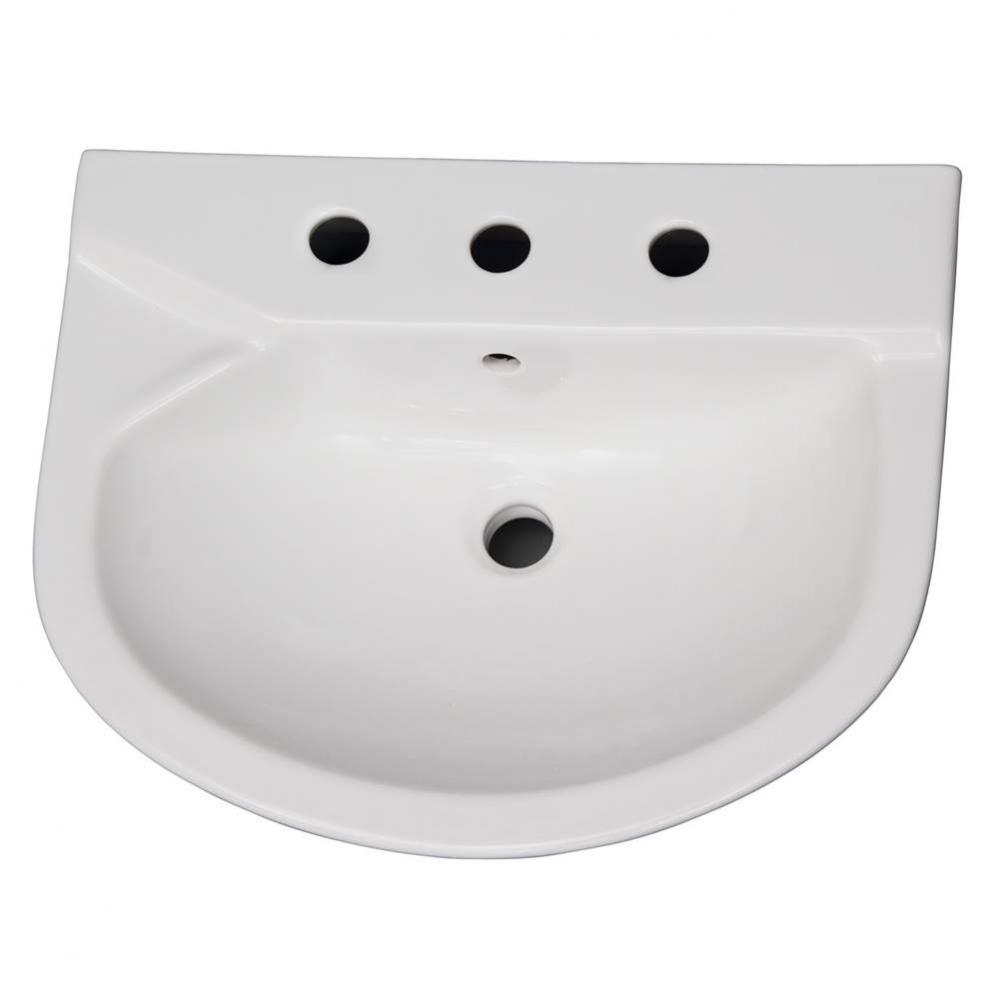 Anabel 630 Ped Lav Basin8&apos;&apos; Widespread, White