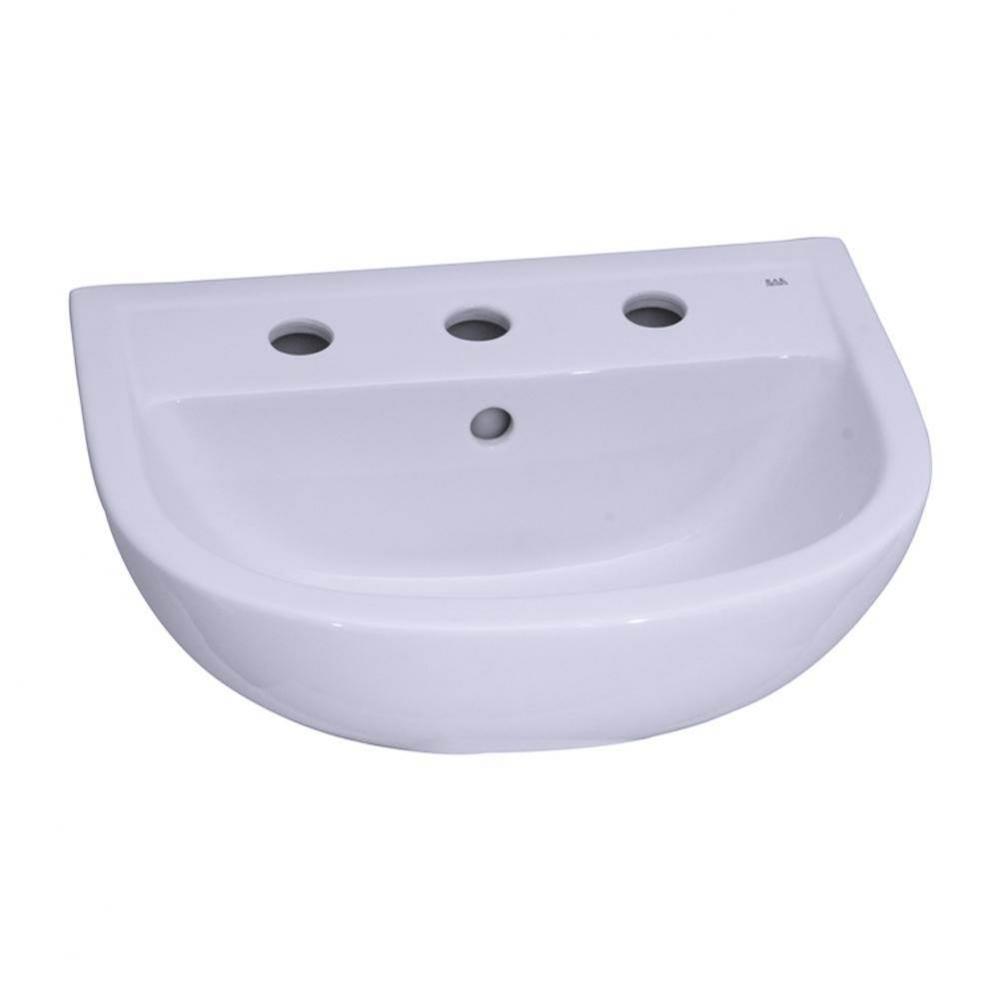 Compact 545 Ped Lav Basin6&apos;&apos; Mini spread, White