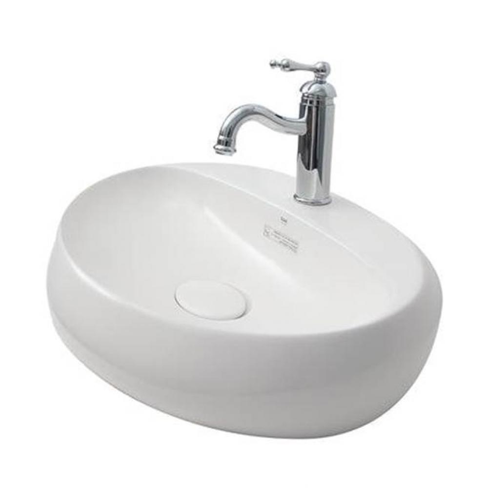 Cloud 25-5/8&apos;&apos; Wall Hung Basin,1-Hole,W/Waste Cover,White