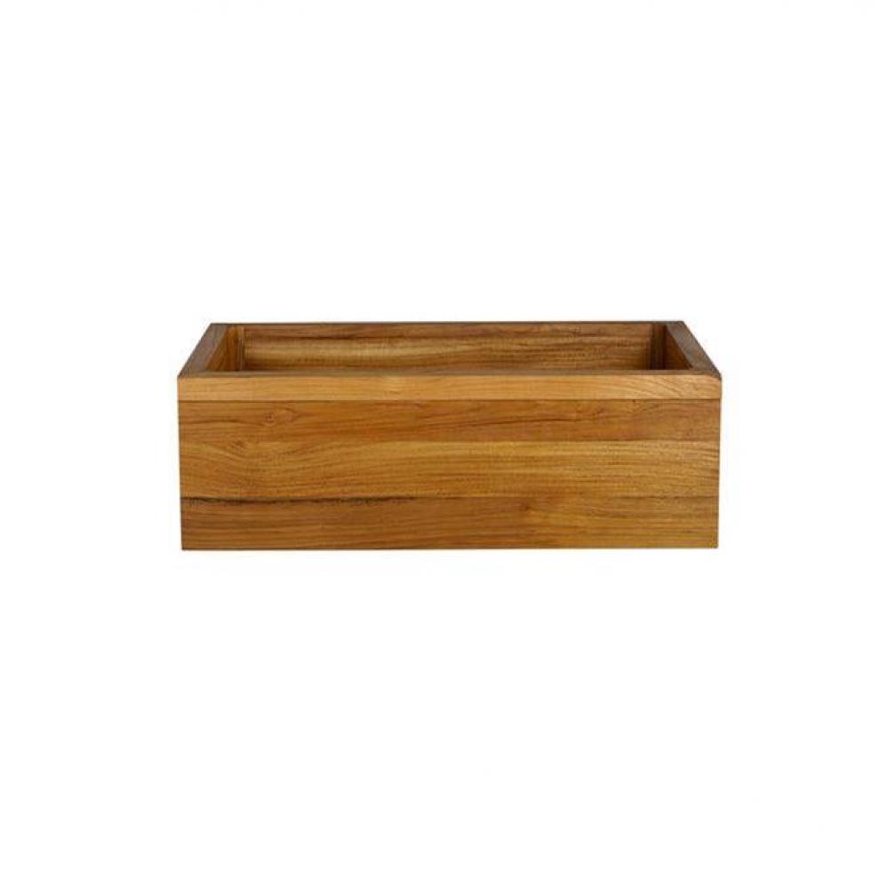 Malaki 33&apos;&apos; Single Bowl FarmSink,Band Front, Teak