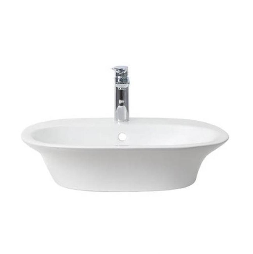 Sensation 19-3/4&apos;&apos; x 18&apos;&apos; WallHung, Basin, 1-Hole, in White