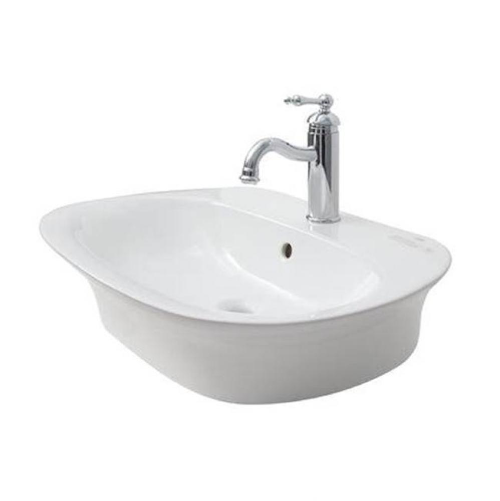 Sensation 25-5/8&apos;&apos; x 18&apos;&apos; Wall Hung Basin, 1-Hole, in White