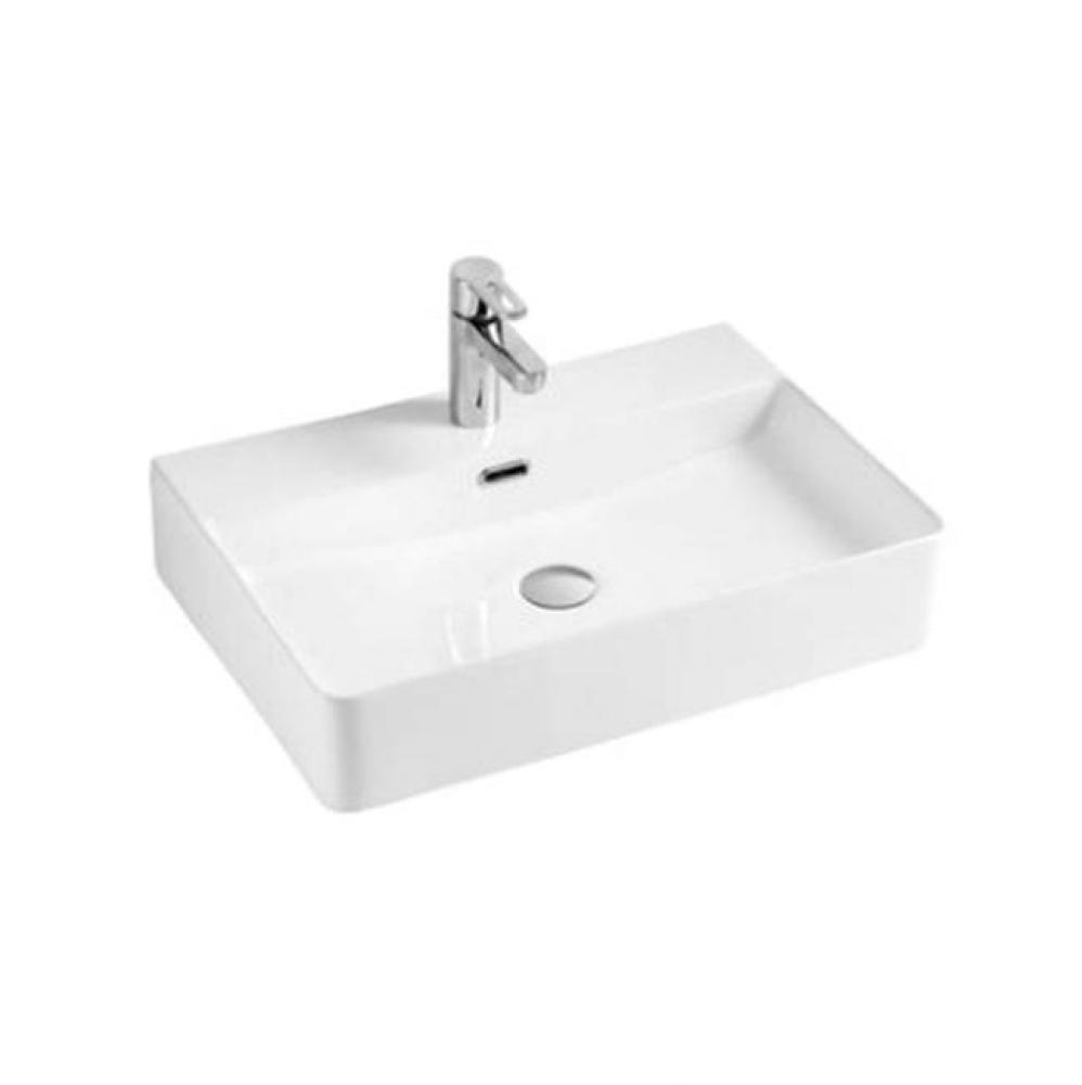 Adolfo 23&apos;&apos; Rectangular,6&apos;&apos; CC hole, Basin, White