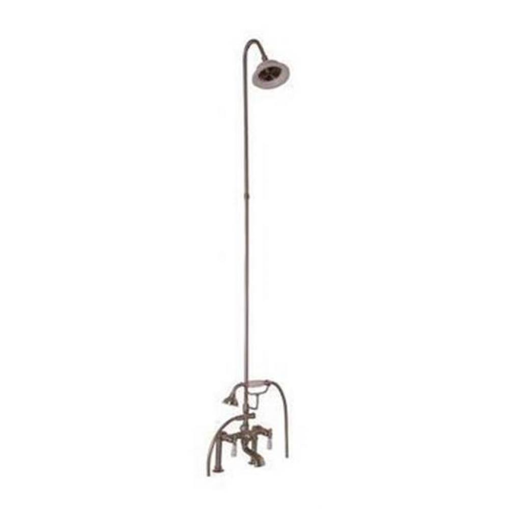 Elephant Spout, Riser, Showerhead, Lvr Hdle,Matte Black