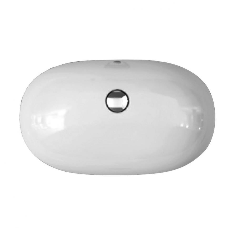 Variant 23-5/8&apos;&apos; x 14&apos;&apos; Oval Undercounter Basin in White