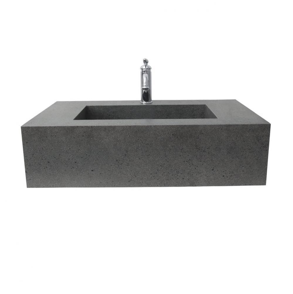 Precious 24-7/8&apos;&apos; Porcelain, NOHole,WallHung,w/Drain BH-Gray