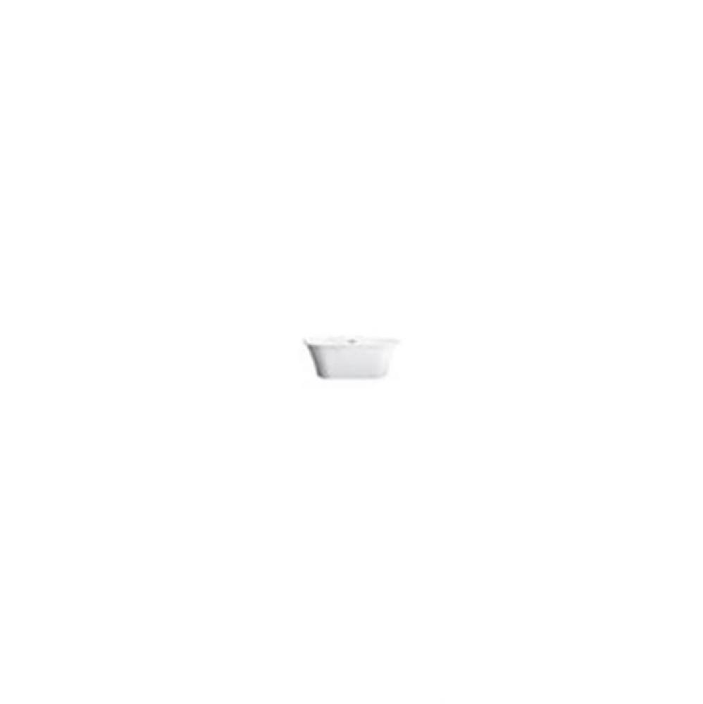 Nouri 66&apos;&apos; AC Tub Matt White W/ Internal Drain &amp; OF Chrome