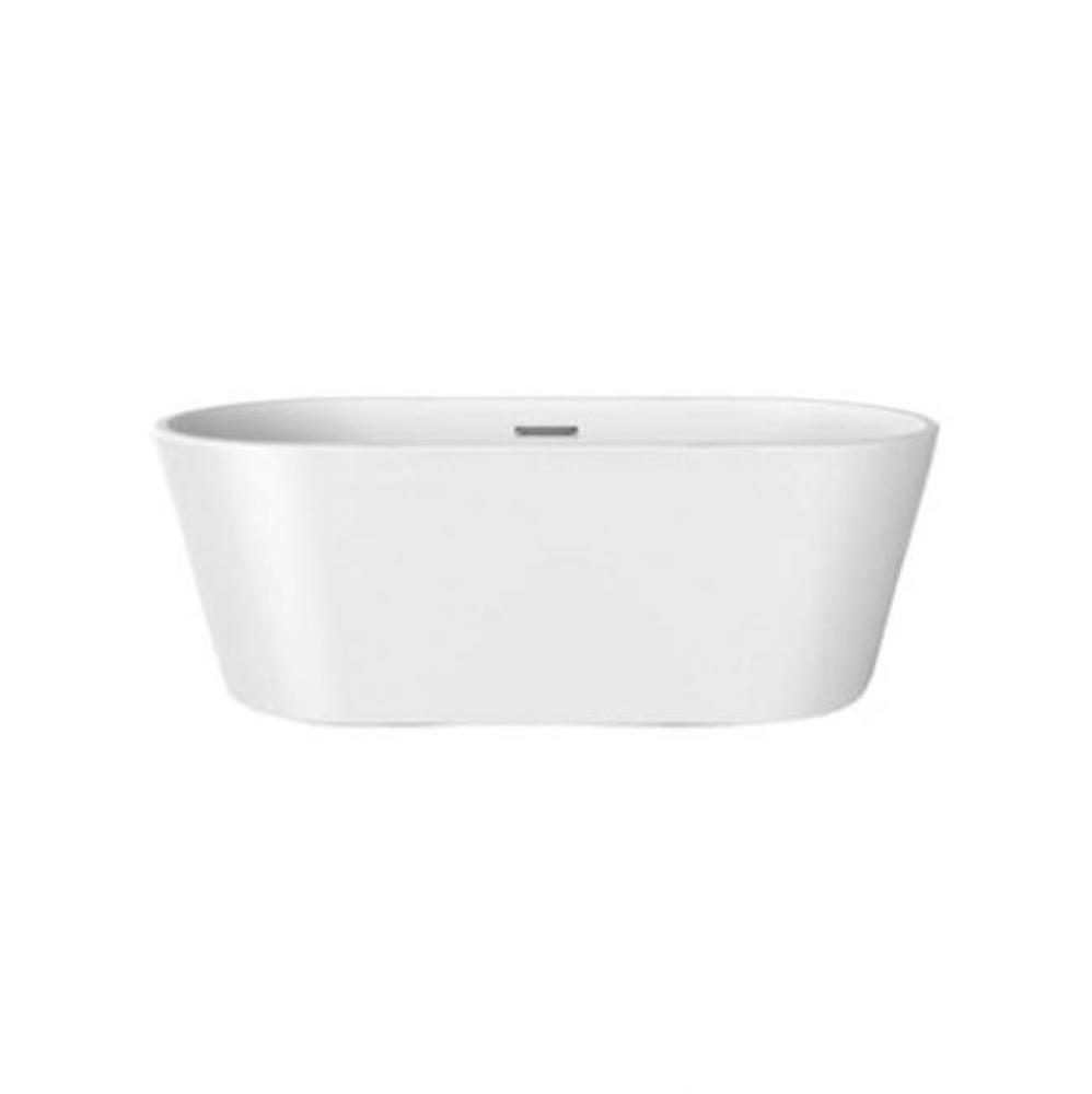 Pascal 63&apos;&apos; Freestanding AC WH Tub,W/Internal Drain &amp; OF MB