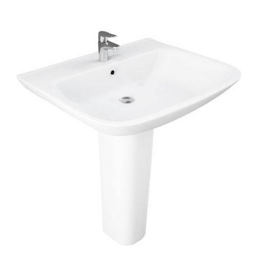 Eden 650 Ped Lav Basin Only4&apos;&apos; Center Set,White