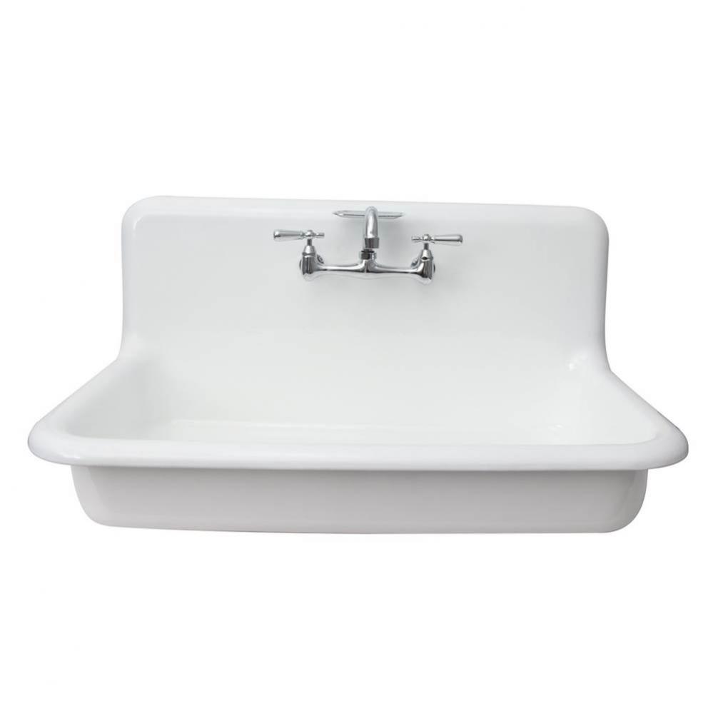 Kerville 36&apos;&apos; Lavatory Sink 8&apos;&apos; Widespread,Wall Hung,White