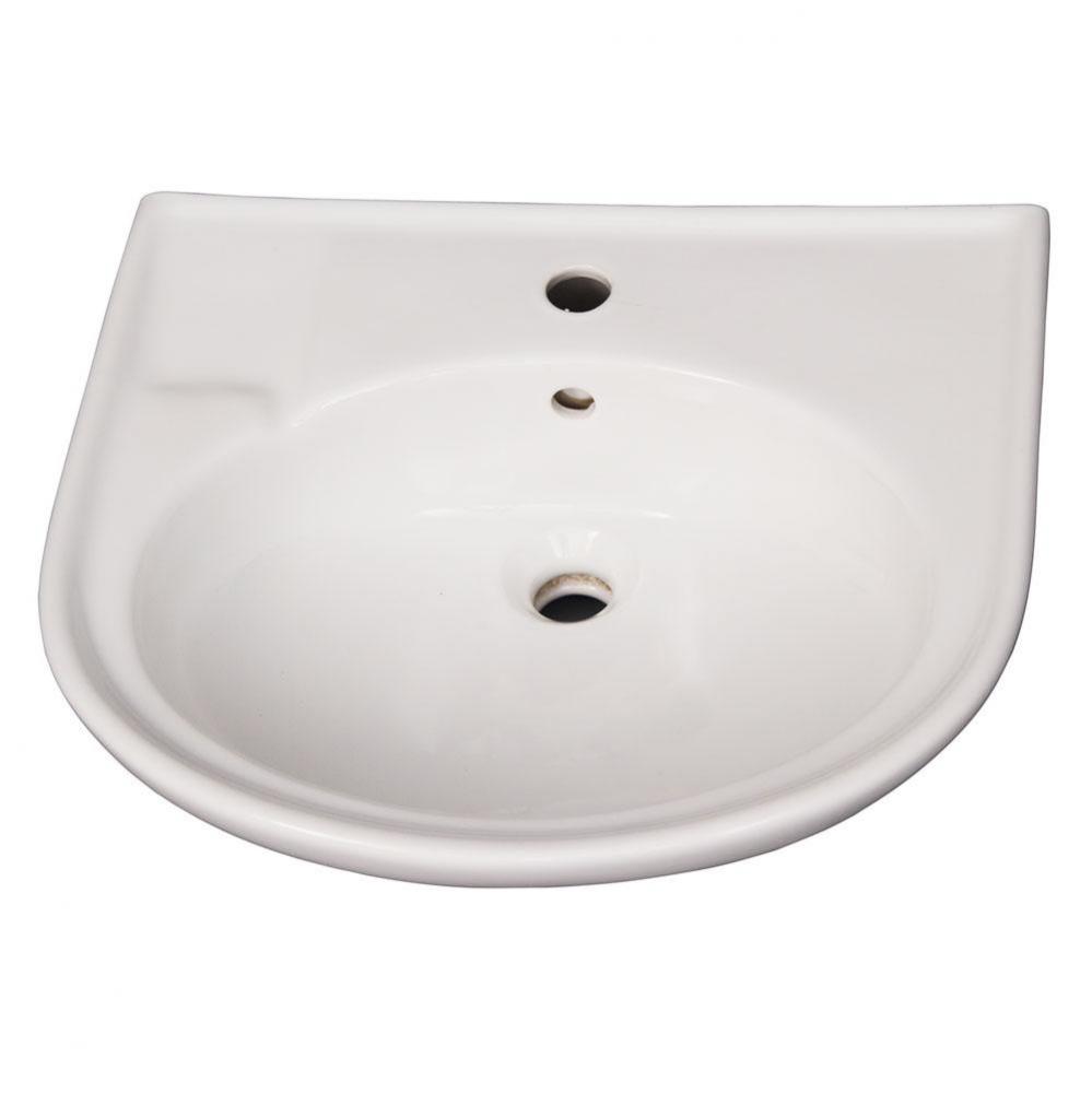 Cynthia 520 Ped Lav Basin1 Hole, White