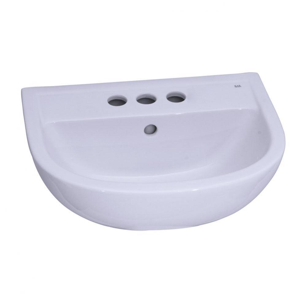 Compact 545 Ped Lav Basin4&apos;&apos; cc, White