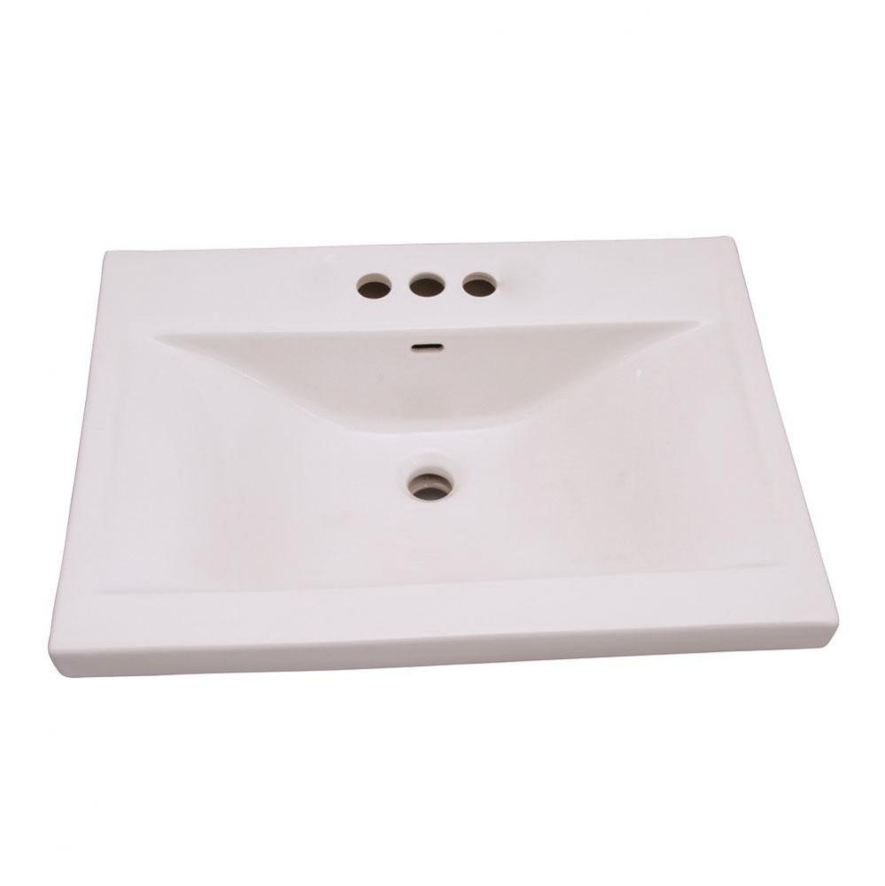 Mistral 510 Wall-Hung Basin4&apos;&apos; cc, White