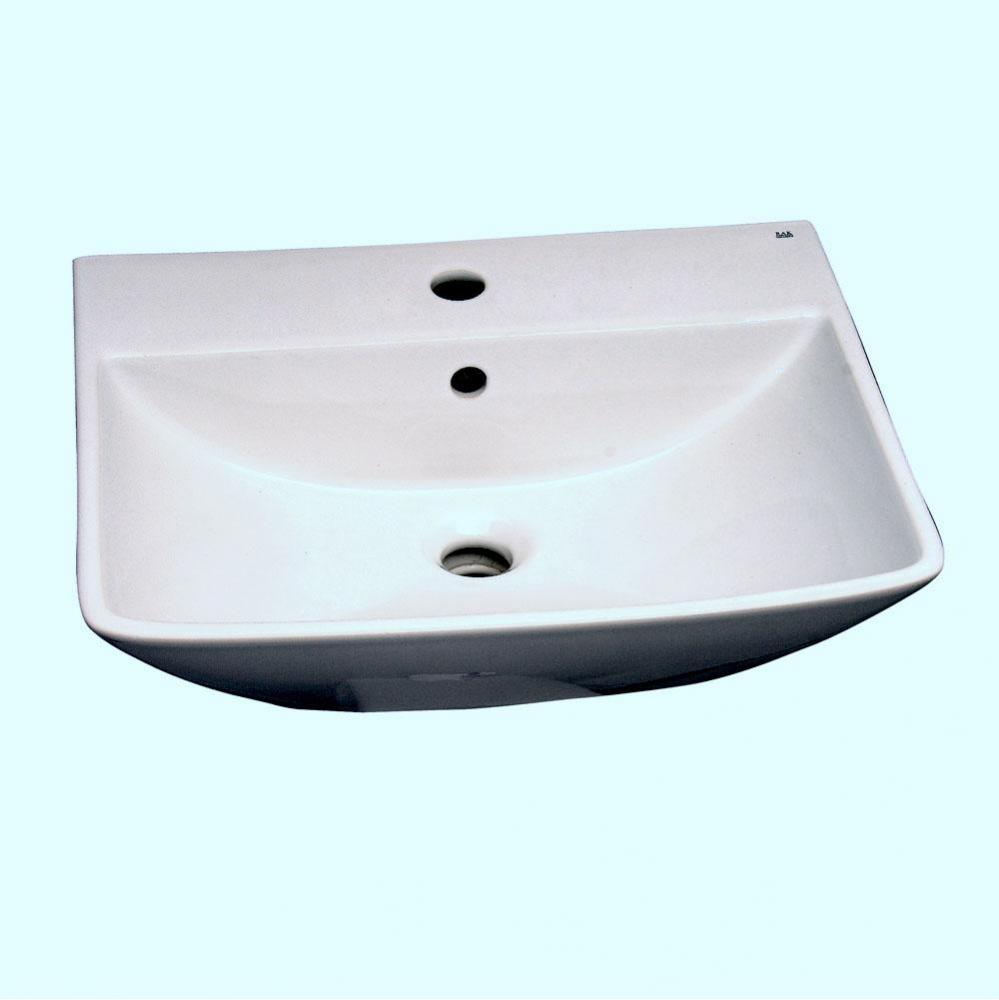 Summit 500, Wall-Hung Basin1-Hole, White