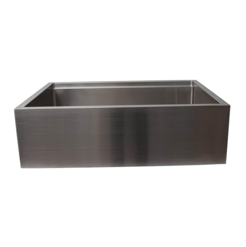 Bailey 30&apos;&apos; Stainless Steel Sngle Bowl Apron Front Sink w/Ledge