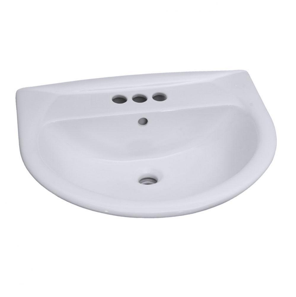 Karla 450 Wall-Hung Basin4&apos;&apos; CC, White