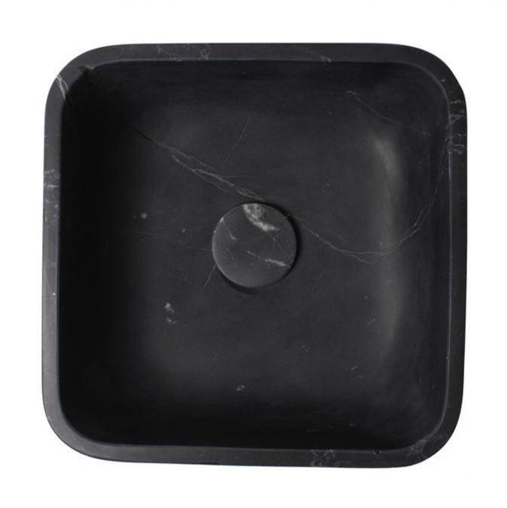 Maxton Rect Sink, 18&apos;&apos; Honed Black Forest Marble