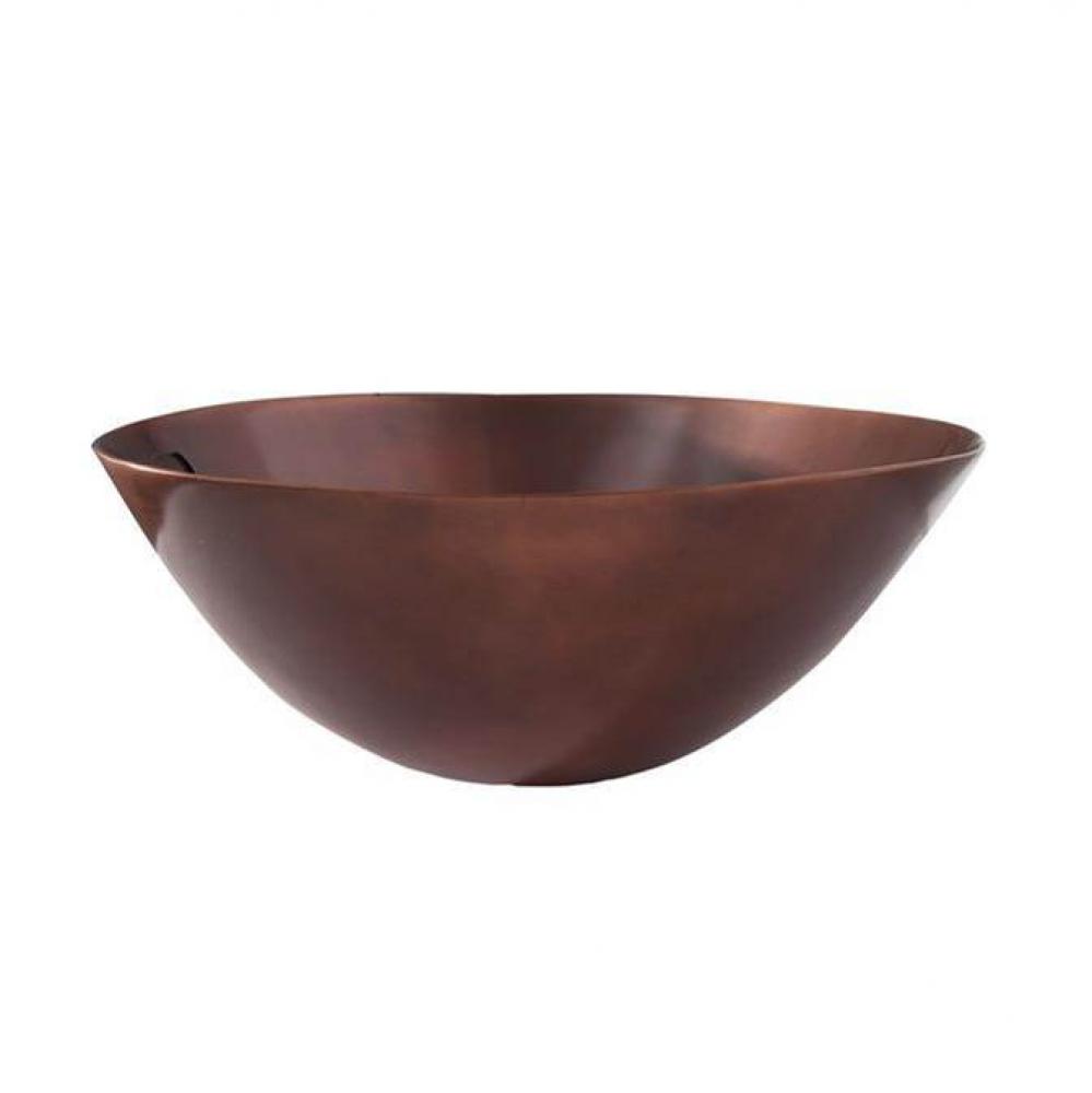 Iverson 20&apos;&apos; Oval Basin Smooth DBL Layer,NO OF,Antique Copper