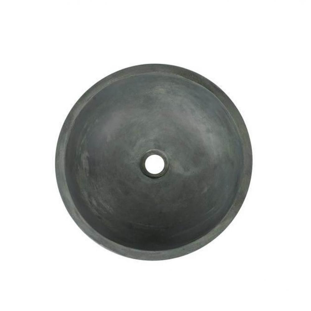 Cordell Small Round CementVessel, Copper Green