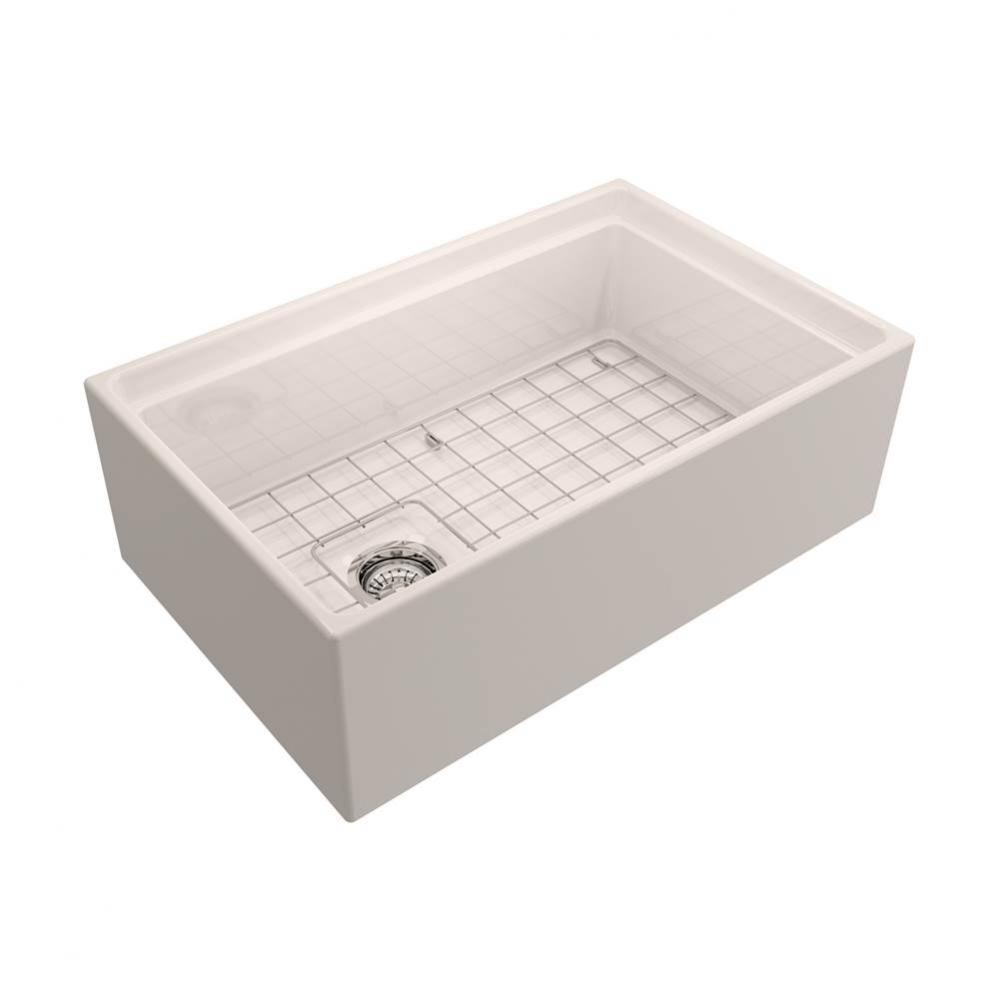 Crofton 30&apos;&apos; Fireclay Single BoBowl Farmer Sink for Acce,BQ