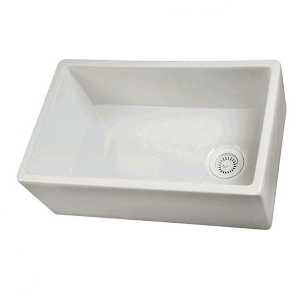 30&apos;&apos; Apron Front Sink, 29 1/2&apos;&apos;w x  18&apos;&apos;d x 10&apos;&apos;h,  White