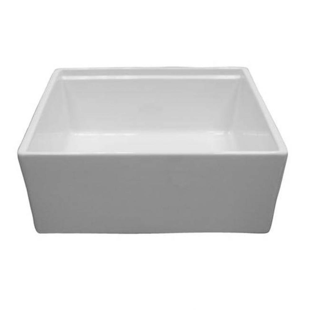 Crofton 36&apos;&apos;Single Bowl sink w/ledge,Plain front,White