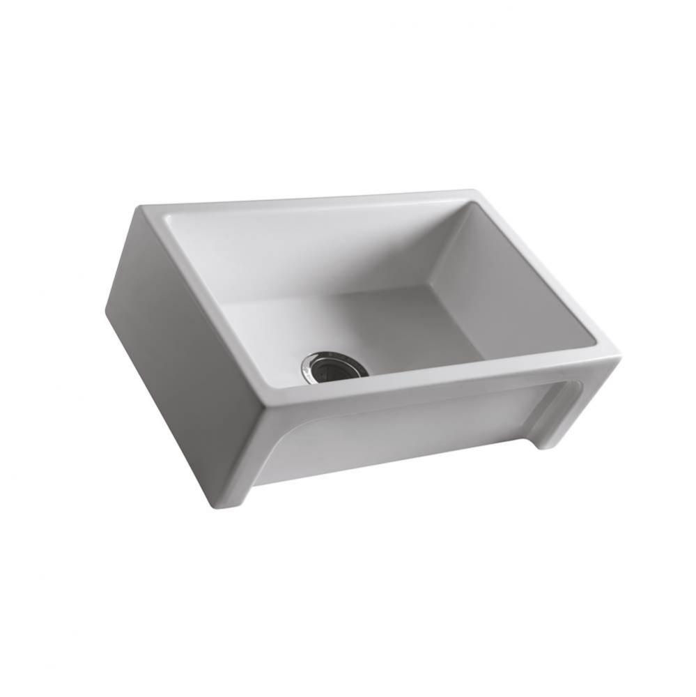 Granville 30&apos;&apos; Single Bowl FireClay Farmer sink , White